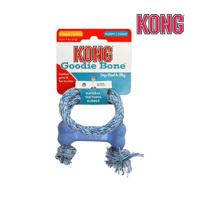 콩 구디본 로프 블루 핑크 강아지 터그놀이 장난감 KONG
