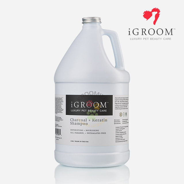 아이그룸 차콜 케라틴 샴푸 1갤런 3.78L 대용량 펌프 포함
